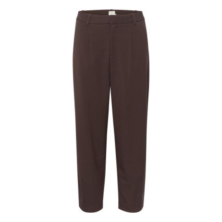 Kaffe Bandplooibroek Merle donkerbruin