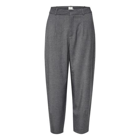 Kaffe Bandplooibroek Merle grijs gemêleerd