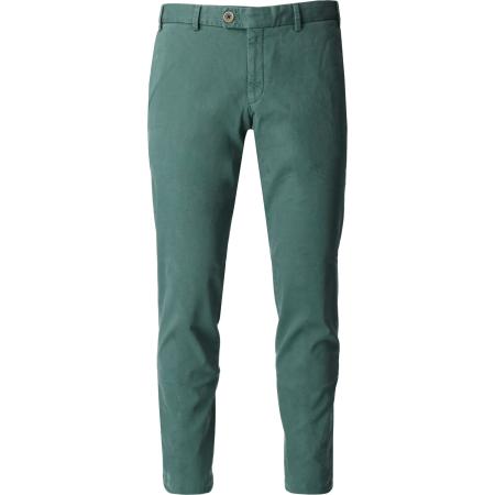 HILTL Chino groen, Effen