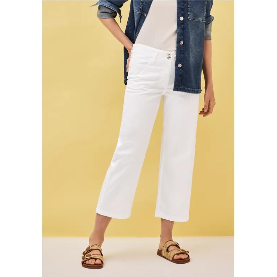 CECIL 7/8 broek Wide Legs Wit