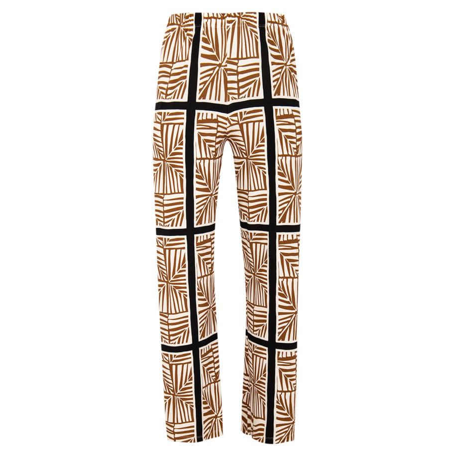 Yoek YOEK Broek ecru / bruin / zwart -