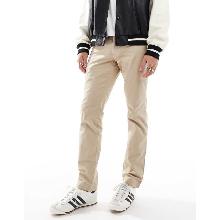 Polo Ralph Lauren - Slim-fit chinobroek van keperstof met stretch in kakibeige-Neutraal Multicolor