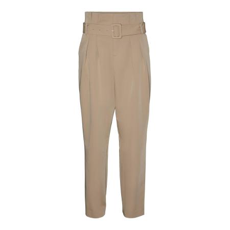 Vero Moda VERO MODA Bandplooibroek donkerbeige