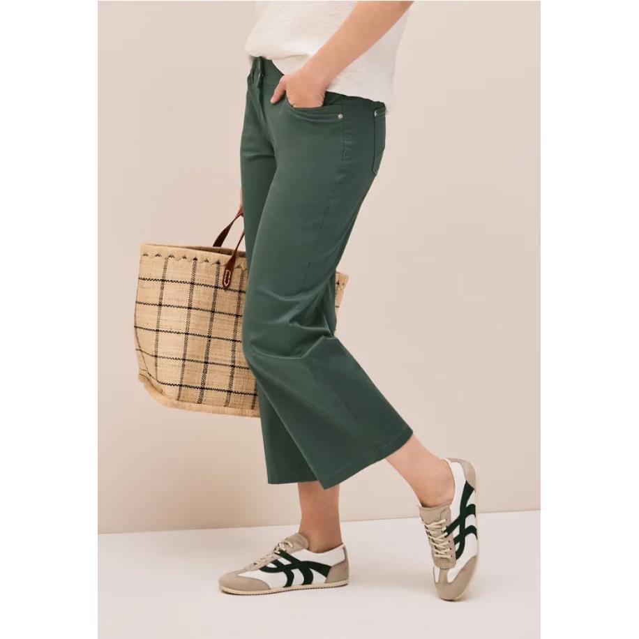 CECIL 7/8 broek Wide Legs Groen