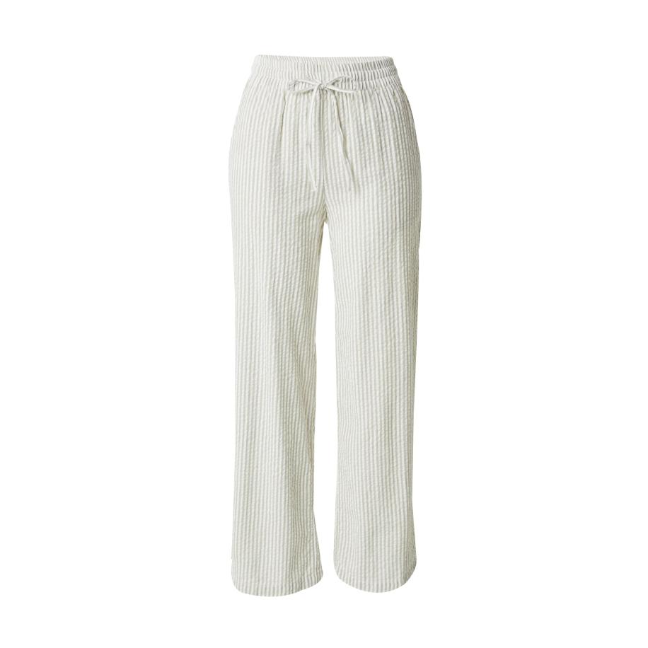 Pieces PIECES Broek SALLY lichtgroen / offwhite -