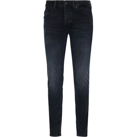 Cast Iron Riser Slim Jeans Vintage Washed Denim Zwart