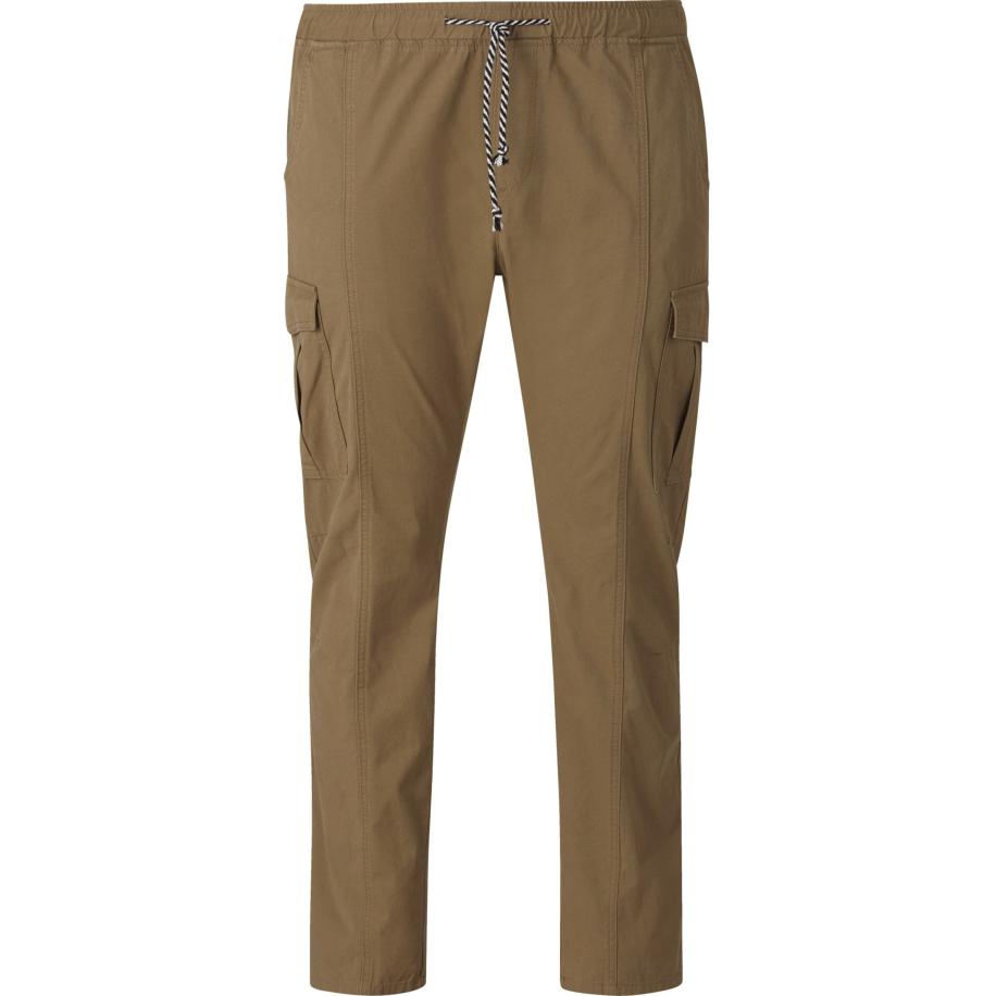 Charles Colby Sweatpants cognac, Effen Bruin