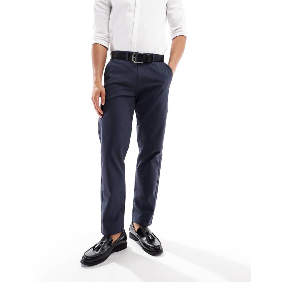 JJ Rebel - Ruimvallende chino's in marineblauw Blauw