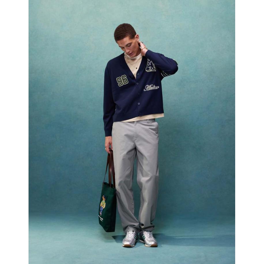 ASOS DESIGN - Baggy chinobroek in grijs Grijs