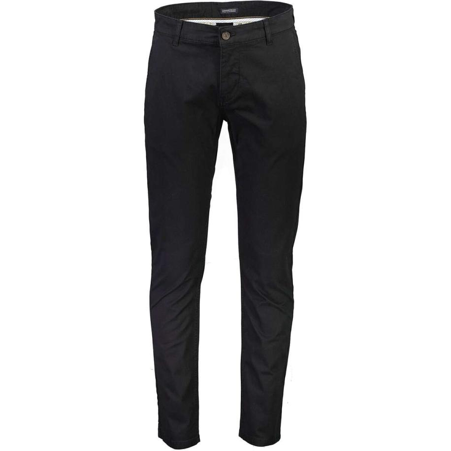 Lindbergh Blue Chino zwart, Effen Zwart