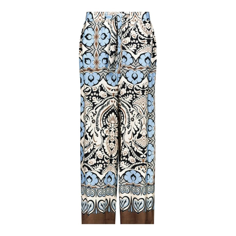 Monari monari Broek opaal / bruin / zwart / wit -