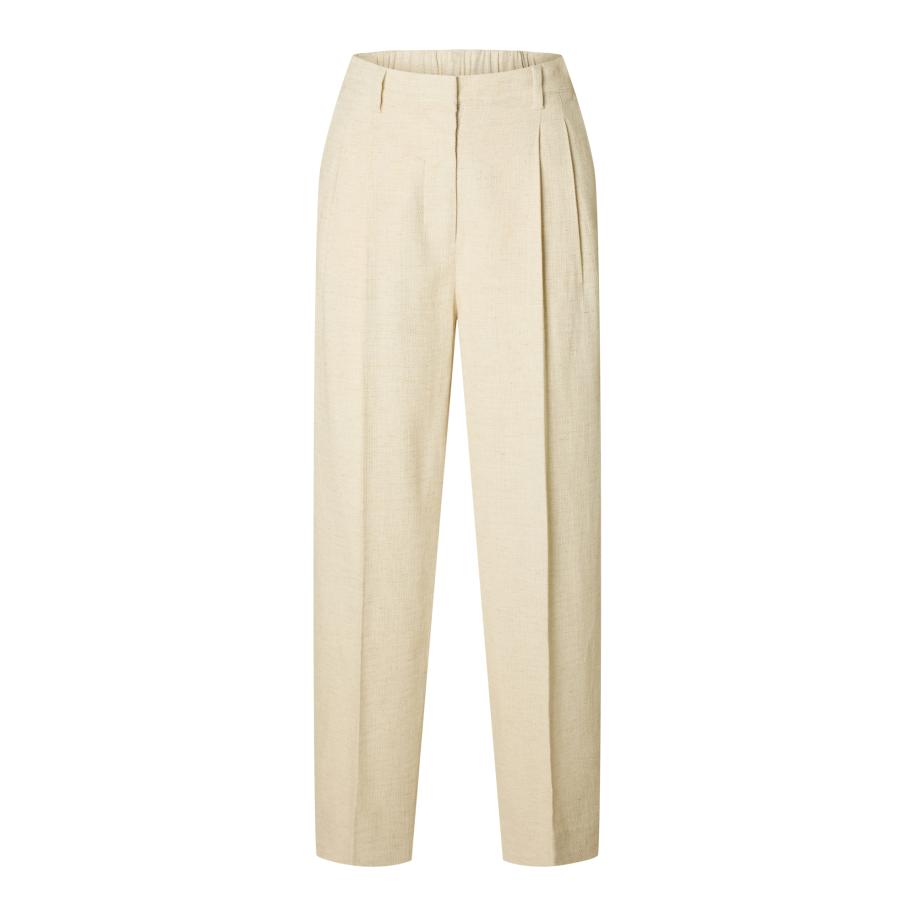 Selected SELECTED Bandplooibroek SLFMara crème -