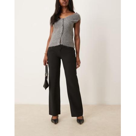 Gina Tricot Elegante broek met rechte pijpen in zwart