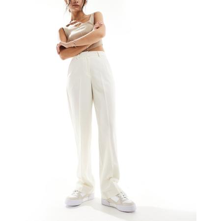 JJXX - Mary - Broek met coupenaden en hoge taille in wit