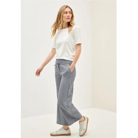 CECIL Gestreepte seersucker broek