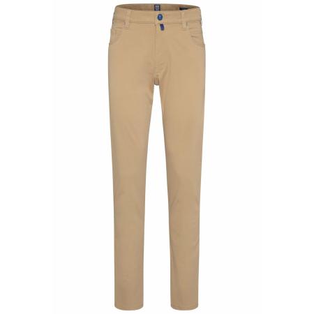 Meyer MEYER Broek donkerbeige / kobaltblauw