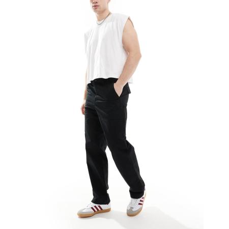 JJ Rebel - Cargobroek met losse pasvorm in zwart