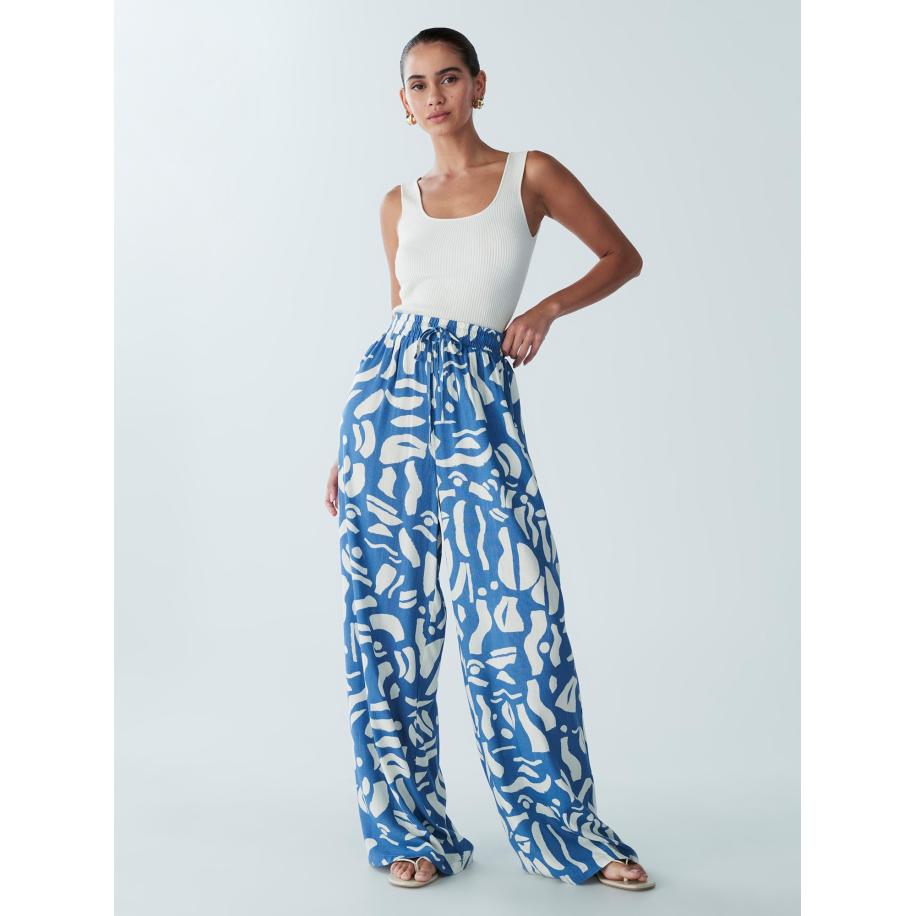 St MRLO St MRLO Broek KADY blauw / wit -