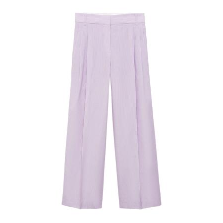 MANGO Bandplooibroek sering / offwhite