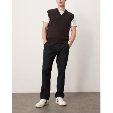 Abercrombie & Fitch - Sportieve broek met rechte pijpen in zwart