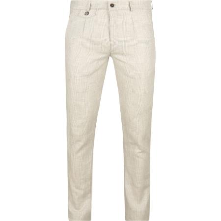 Suitable Chino Linen Blend Ruiten Beige