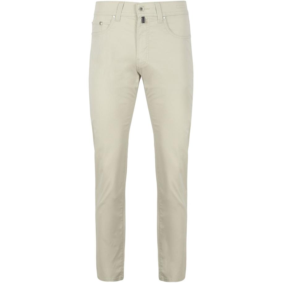 Pierre Cardin Broek Lyon Tapered Ecru Bruin