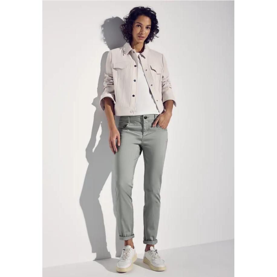 Street One Casual broek Groen