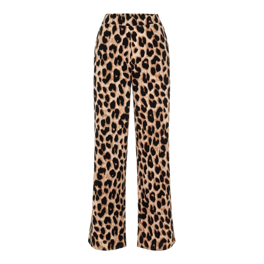 Pieces PIECES Broek Gurla cappuccino / lichtbruin / zwart -