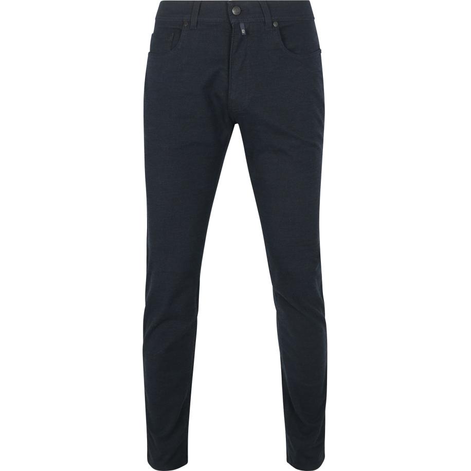 Pierre Cardin Five Pocket Broek Tapered Navy Blauw