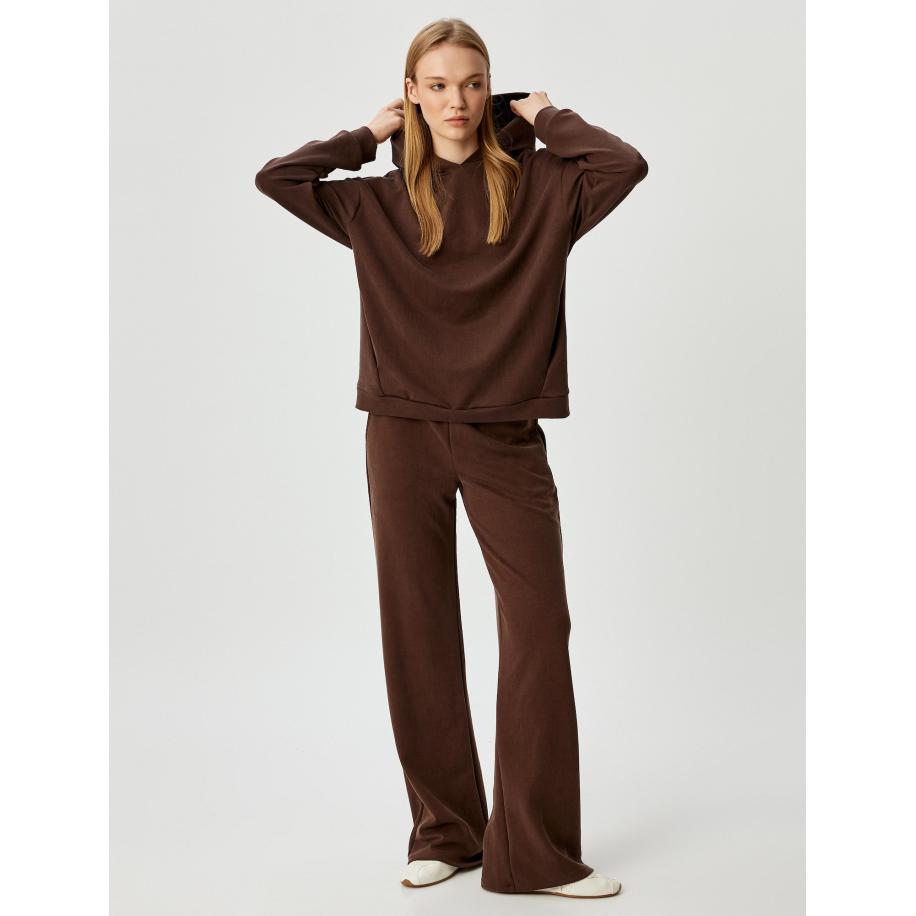 Koton Koton Broek chocoladebruin -