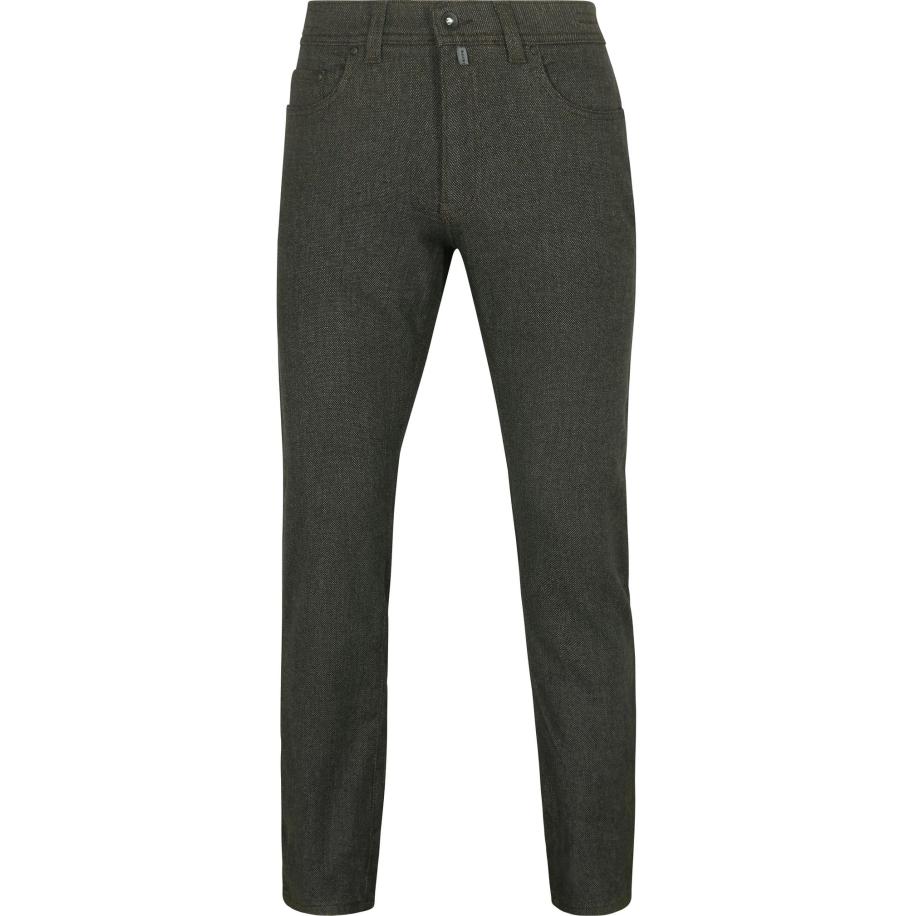 Pierre Cardin Broek Lyon Tapered Groen Bruin