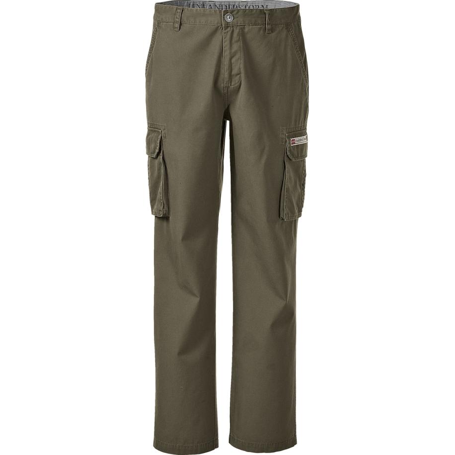 Jan Vanderstorm Cargobroek groen, Effen Groen