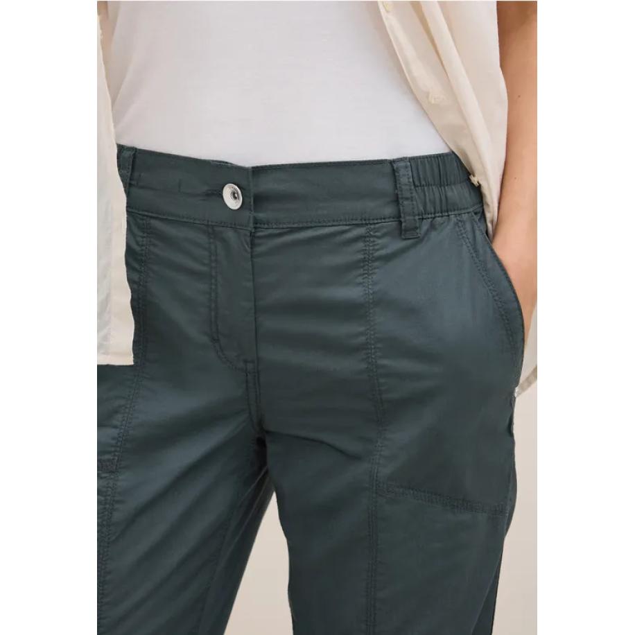 CECIL 3/4 broek in casual pasvorm Groen