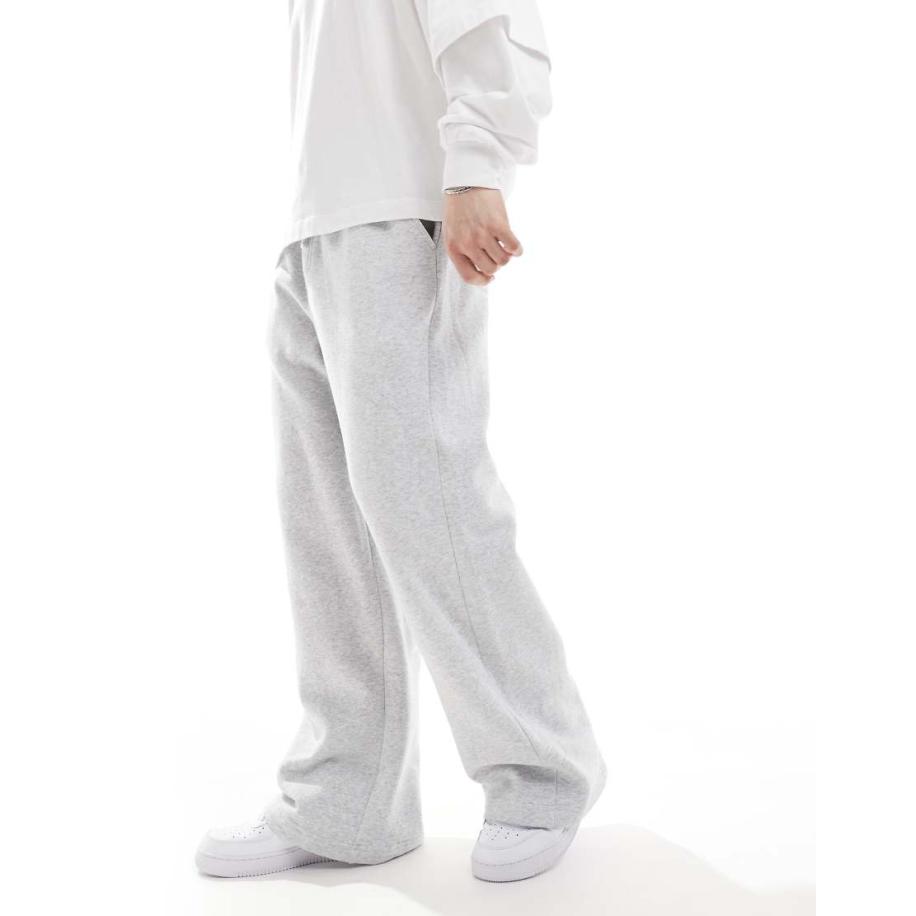 Cotton On - Joggingbroek met wijde pijpen in gemêleerd grijs, deel van co-ord set Grijs