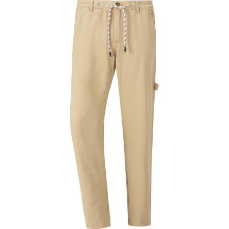 Jan Vanderstorm Broek met platte voorkant beige, Effen