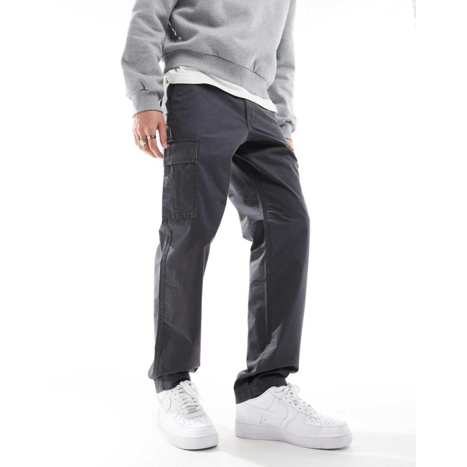 JJ Rebel - Cargobroek met losse pasvorm in donkergrijs Grijs