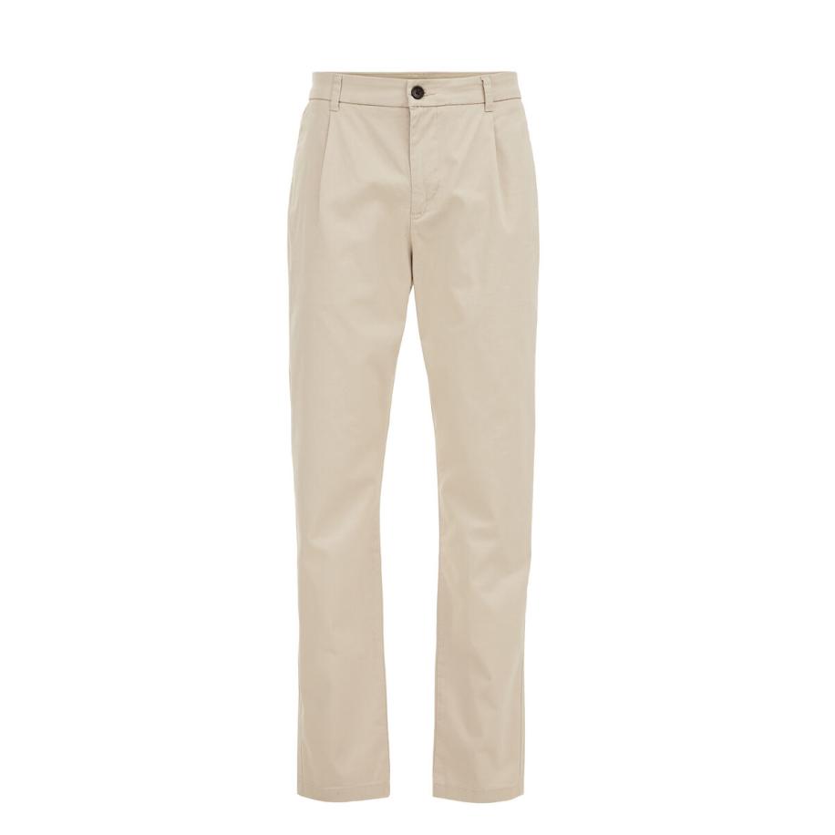 Fundamentals heren tapered fit chino met stretch - Tapered - Beige - Katoen - Maat: 28/30 Bruin