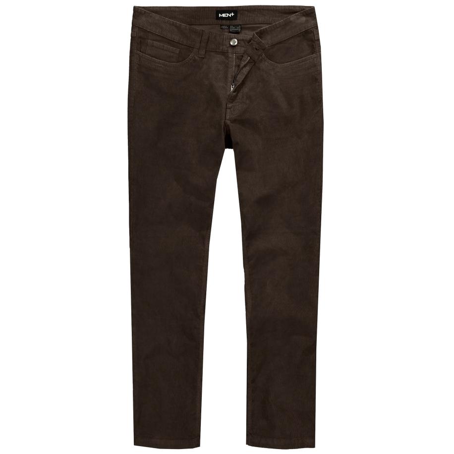 men plus Men Plus Broek donkerbruin -