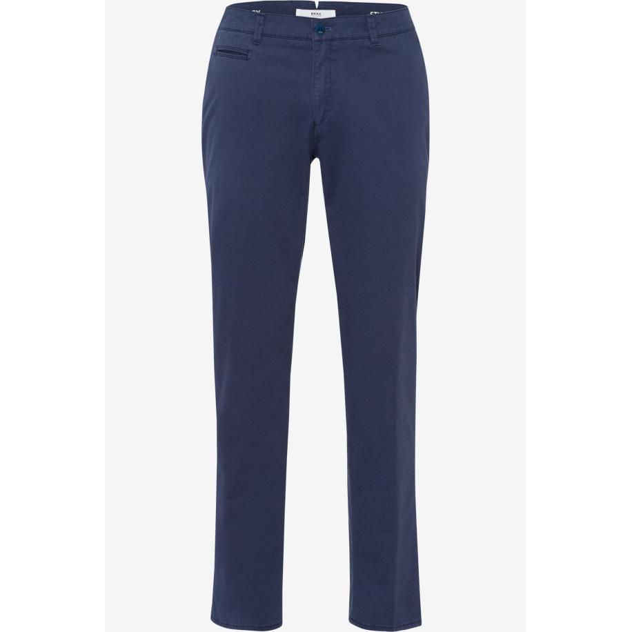 Brax Fabio In Chino donkerblauw, Effen Multicolor