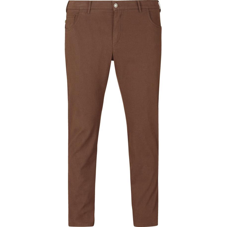 Charles Colby Broek met platte voorkant bruin, Effen Bruin