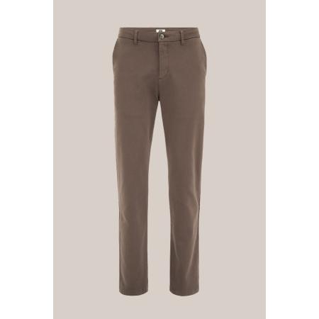 Fundamentals heren Slim fit chino van premium bi-stretch - Slim Fit - Kaneelbruin - Katoen - Maat: 28/30