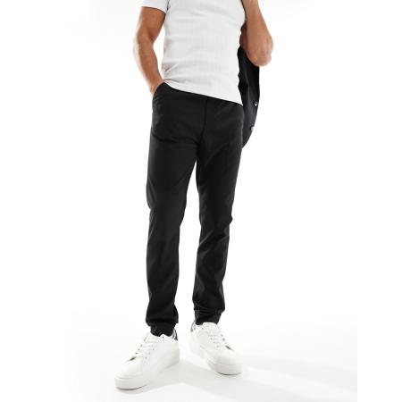 ASOS DESIGN - Nette skinny-fit pantalon in zwart