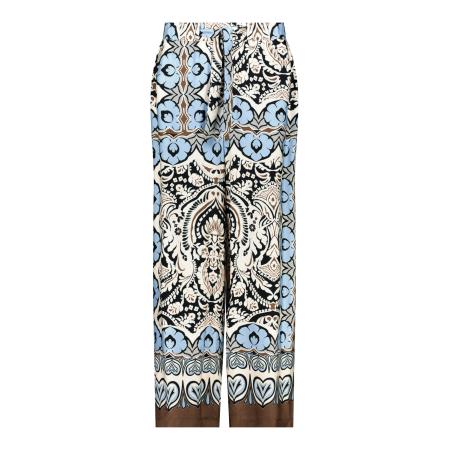 Monari monari Broek opaal / bruin / zwart / wit