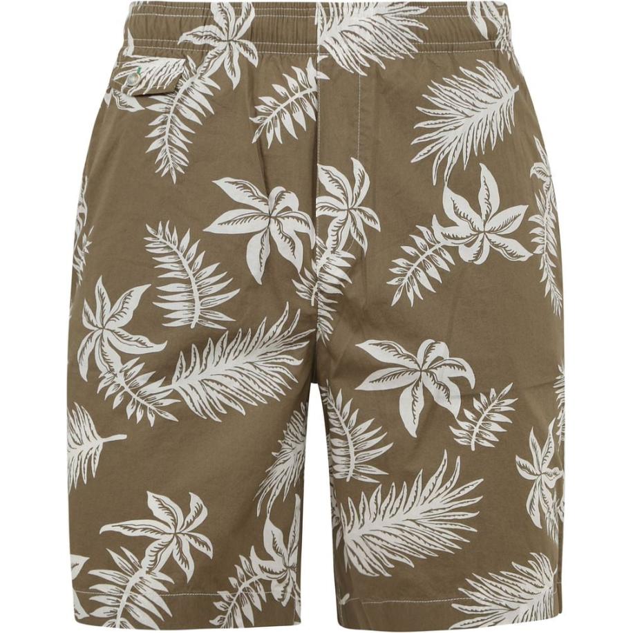Scotch and Soda Short Print Donkergroen Groen