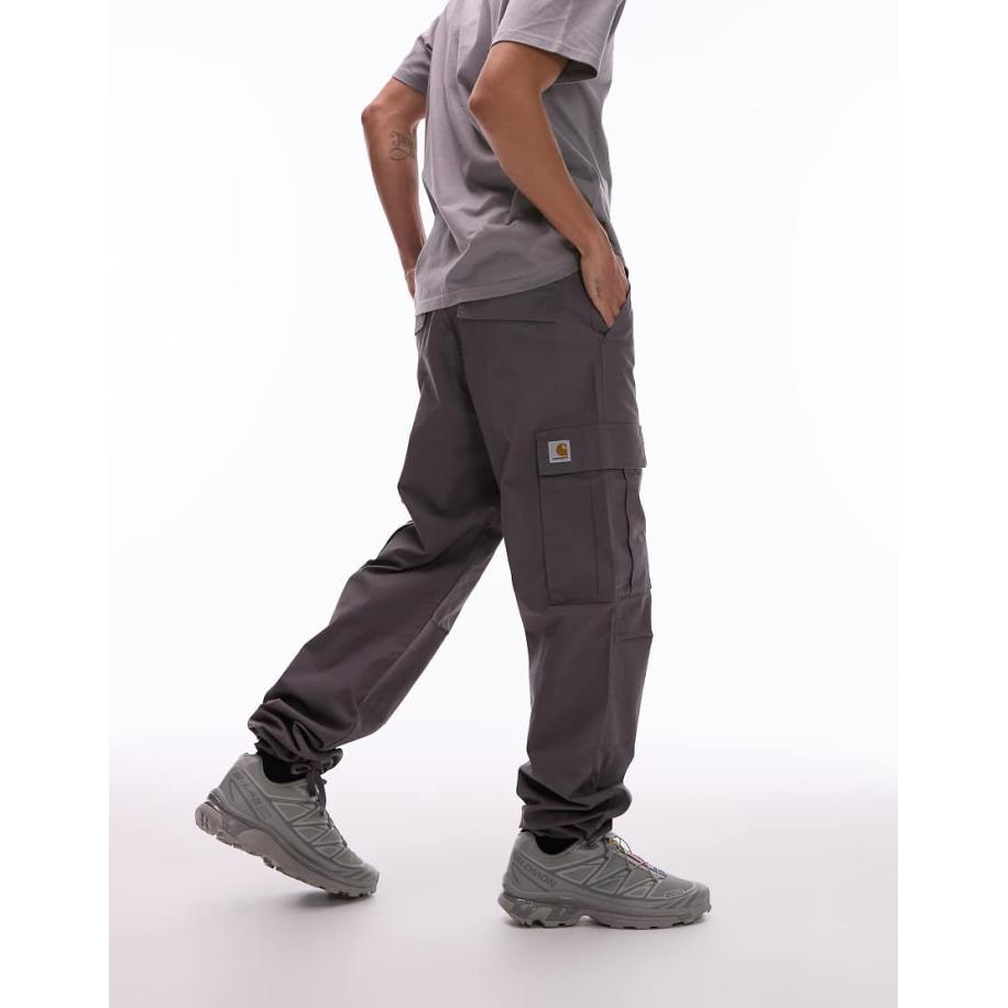 Carhartt WIP - Regular fit cargobroek in grijs Grijs