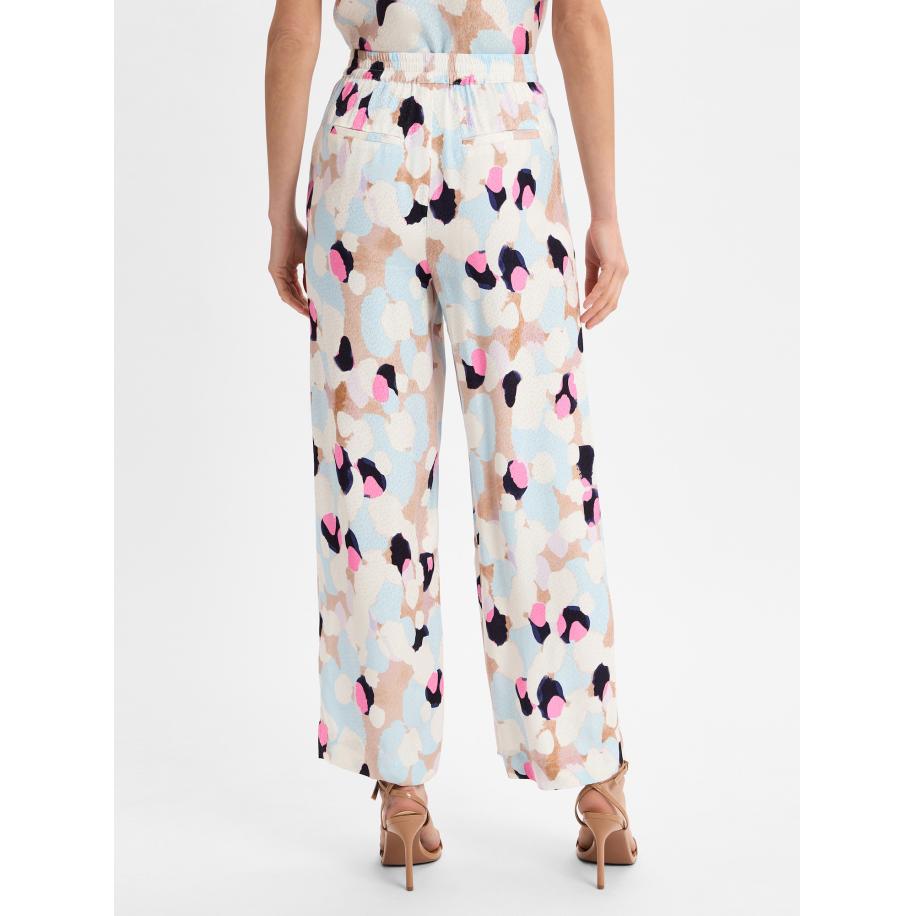 Nümph NÜMPH Broek Nugracie lichtblauw / lichtbruin / pink / zwart -
