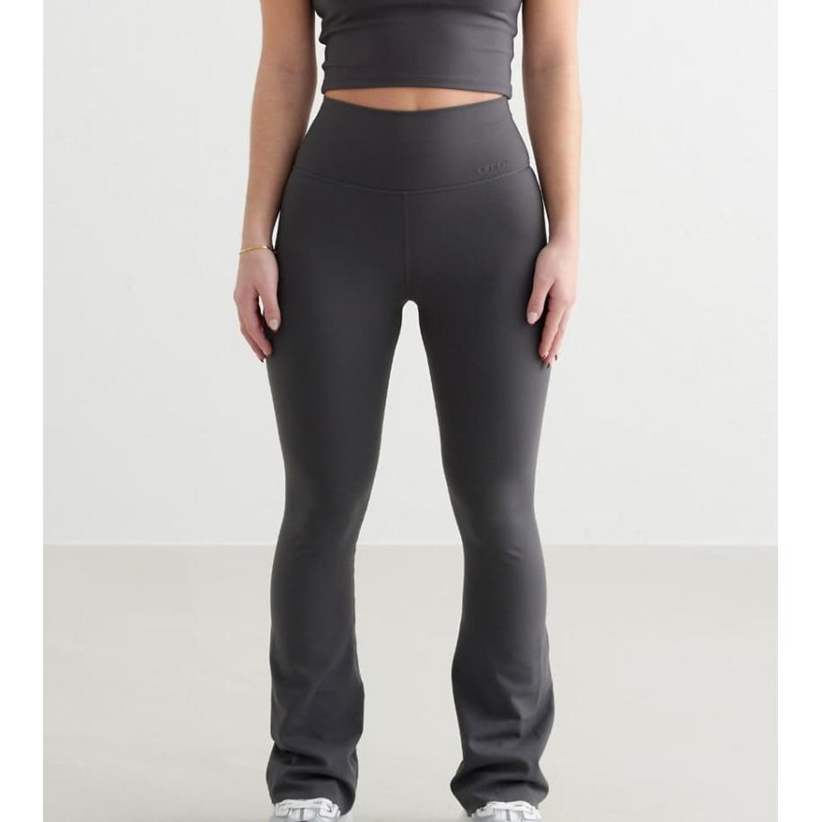 Aim'n Petite Grey Sense Flare-legging in schaduwgrijs Grijs