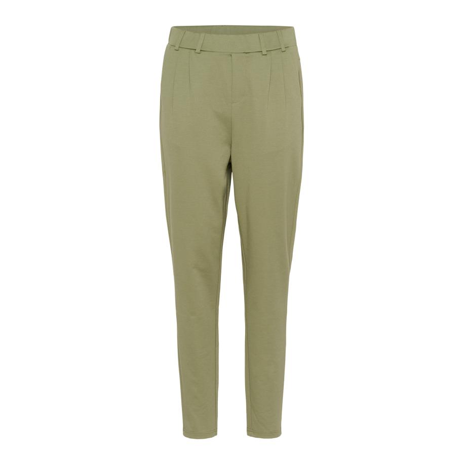 Kaffe Bandplooibroek Jenny kiwi Groen