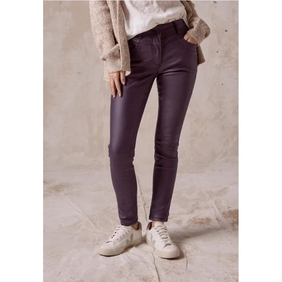 CECIL Broek met coating Roze