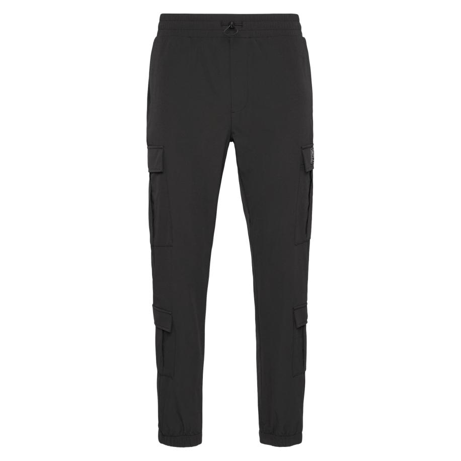 Plein Sport Plein Sport Cargobroek zwart / wit -